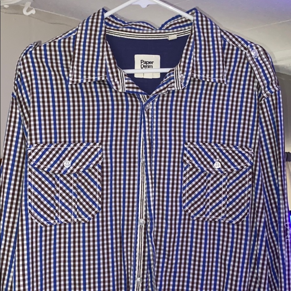 Paper denim & cloth xxl men’s button down shirt